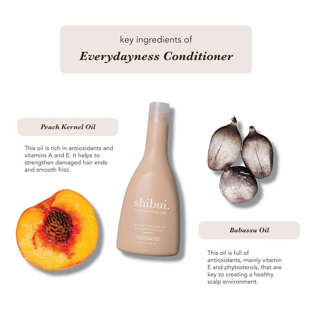 SHIBUI Conscious Color Care Everydayness Shampoo & Conditioner (12 oz DUO SET KIT) Gentle Hair Care