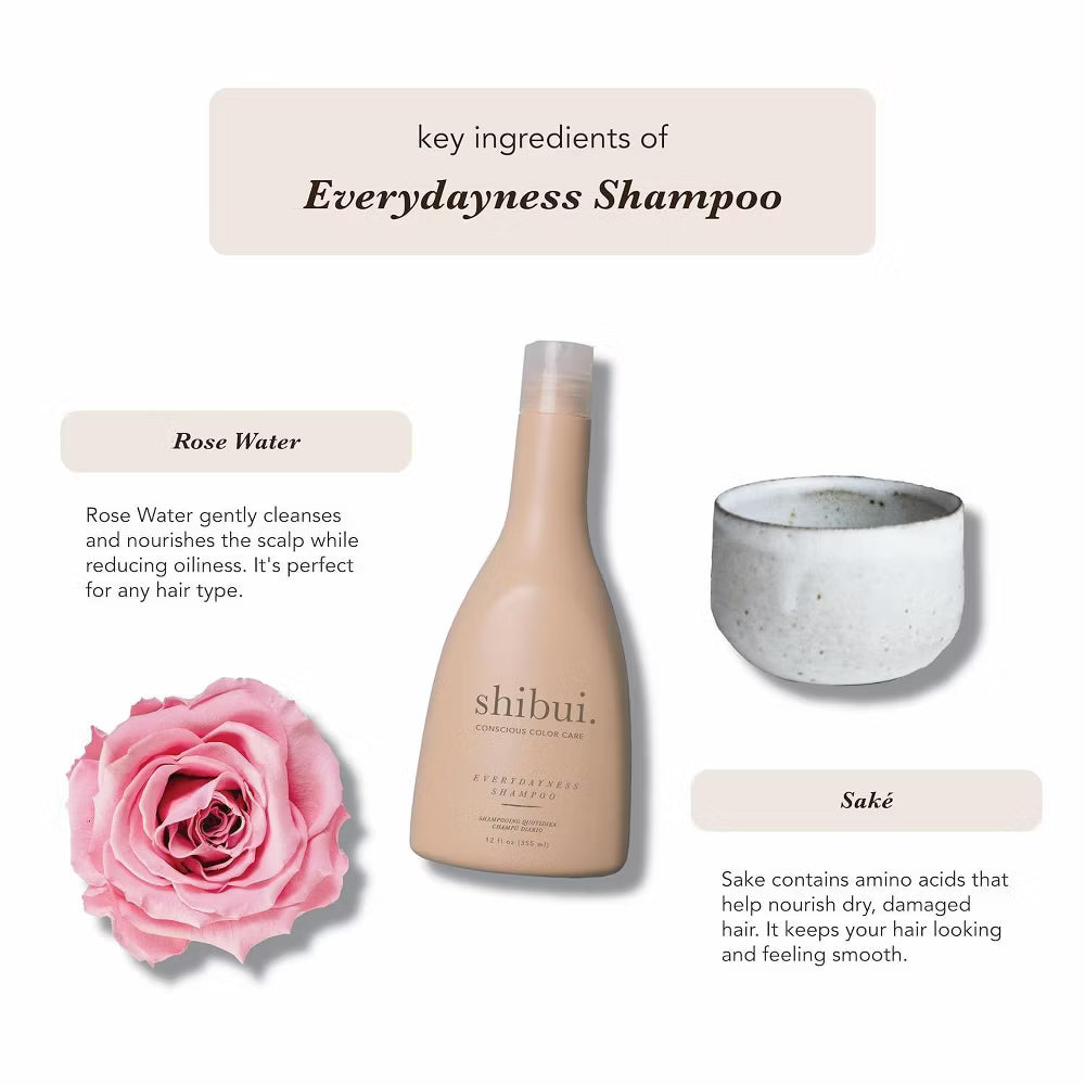 SHIBUI Conscious Color Care Everydayness Shampoo & Conditioner (33.8 oz XXL LITER DUO KIT SET) Gentle Hair Care