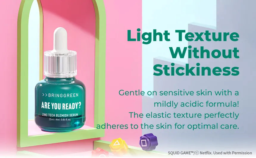 BRING GREEN - Zinc Teca Blemish Serum Set Squid Game Edition