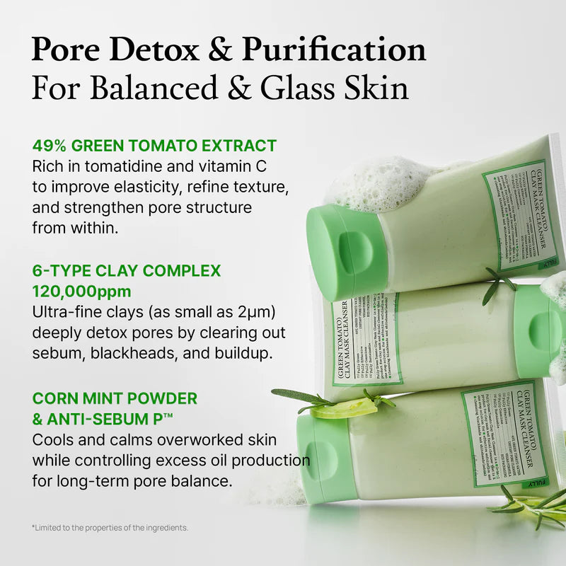 [FULLY] Green Tomato Clay Mask Cleanser 120ml