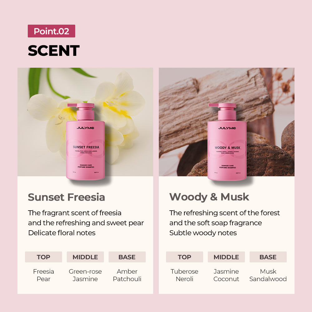 [JULYME] DAMAGE CARE PERFUME SHAMPOO 500ml ( 3 SCENTS)