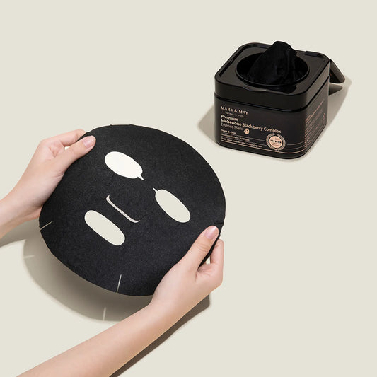 [Mary&May] (20EA) Premium Idebenon Blackberry Complex Essence Mask