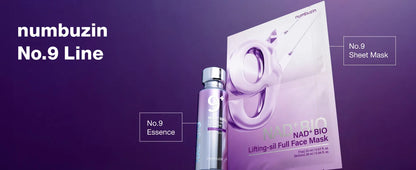 Numbuzin (4EA) No.9 NAD Bio Lifting Full Cover Facial Mask (+GWP)