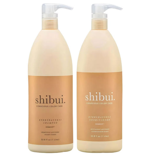 SHIBUI Conscious Color Care Everydayness Shampoo & Conditioner (33.8 oz XXL LITER DUO KIT SET) Gentle Hair Care