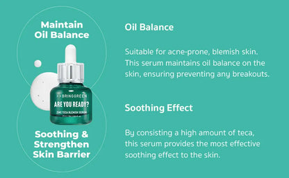 BRING GREEN - Zinc Teca Blemish Serum Set Squid Game Edition