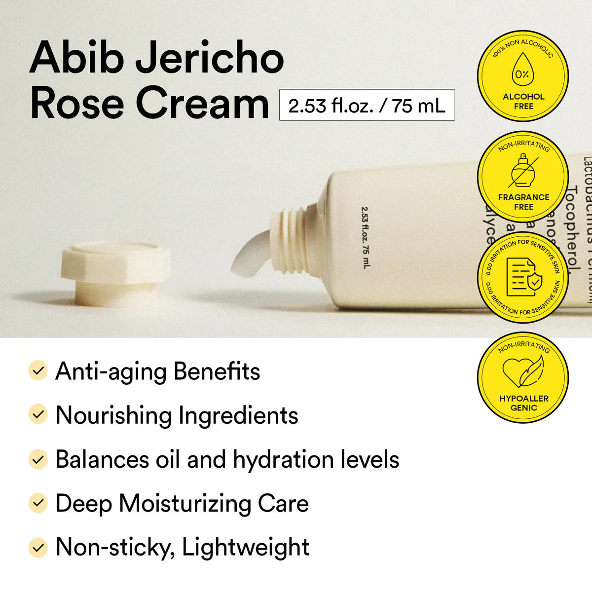 [Abib] JERICHO ROSE CRÈME NUTRITION TUBE 75ml