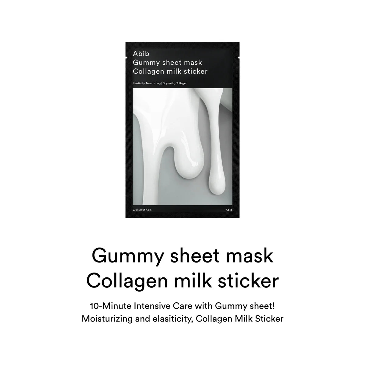 [Abib] [1ea] GUMMY SHEET MASK COLLAGEN MILK STICKER (1 EA)