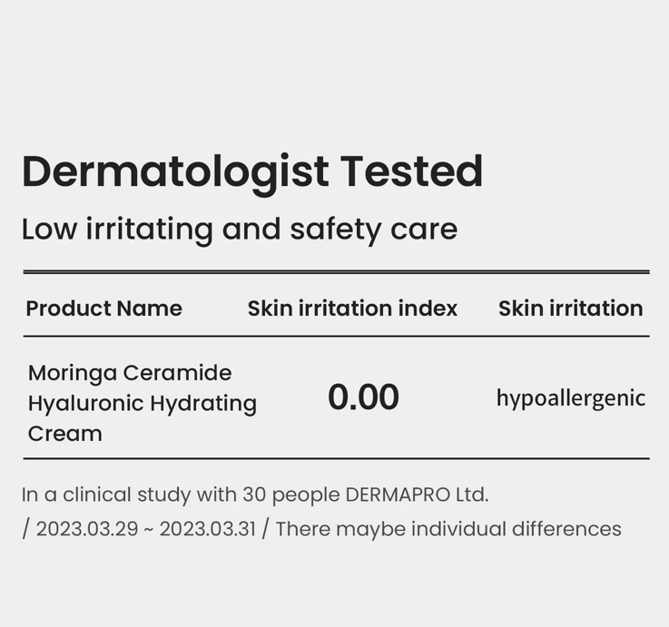 [Heimish] MORINGA CERAMIDE HYALURONIC HYDRATING CREAM 50ML