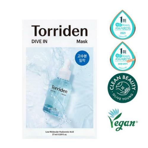 [Torriden] *Renew* DIVE-IN Low Molecule Hyaluronic Acid Mask Pack (10ea)